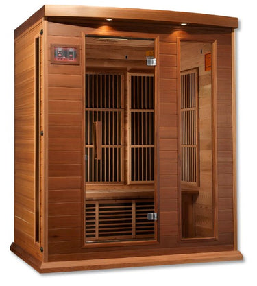 Maxxus 3-Person Low EMF FAR Infrared Indoor Sauna | MX-K306-01-CED